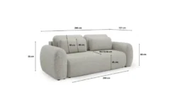 Schlafsofa mit Stauraum Falco