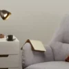 Schreibtischleuchte, 1-flammig, braun