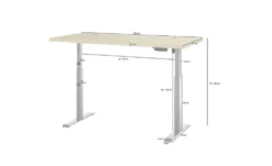 Schreibtisch mit Massivholzplatte Toulouse