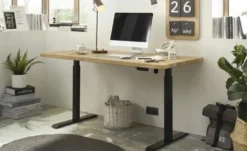 Schreibtisch mit Massivholzplatte Toulouse