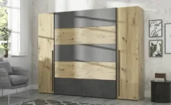 Schwebetürenschrank mit Drehtüren Neath