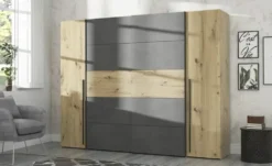 Schwebetürenschrank mit Drehtüren Neath