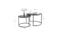 Selsey Couchtisch 2er Set Bello