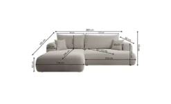Selsey Ecksofa mit Schlaffunktion Ovo