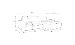Selsey Ecksofa mit Schlaffunktion Baleo