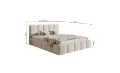 Selsey Polsterbett mit Lattenrost Cloudy