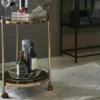 Servierwagen goldfarben Oro