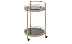 Servierwagen goldfarben Oro