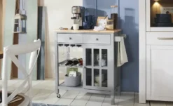Servierwagen in Landhaus-Optik Butcher