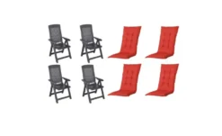 Siena Garden Gartensessel 8er-Set Tampa