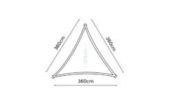 Siena Garden Sonnensegel 3-Eck Coolfit