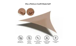 Siena Garden Sonnensegel 3-Eck Coolfit