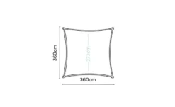 Siena Garden Sonnensegel Quadrat Coolfit