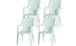 Siena Garden Stapelsessel 4er-Set Eden