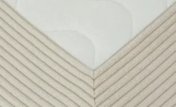 smart Boxbett mit Topper, Cordbezug, Beige Basic