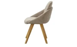 smart Polsterstuhl aus Eiche Massivholzgestell Nikita