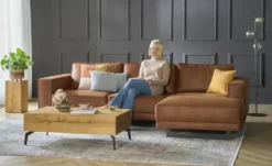 SOHO Ecksofa aus recyceltem Leder Sanja