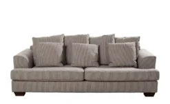 SOHO Großes Loungesofa braun - Webstoff Franka