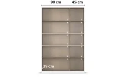 Spiegelschrank mit Einlegeböden Acero