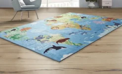 Spielteppich Weltkarte