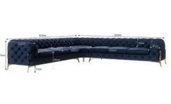 S-STYLE Chesterfield Ecksofa Natalie