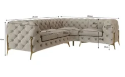 S-STYLE Chesterfield Ecksofa Natalie