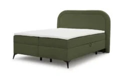 S-STYLE Boxbett mit Bettkasten, Bouclé-Stoff Sonna
