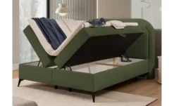 S-STYLE Boxbett mit Bettkasten, Bouclé-Stoff Sonna