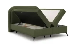 S-STYLE Boxbett mit Bettkasten, Bouclé-Stoff Sonna