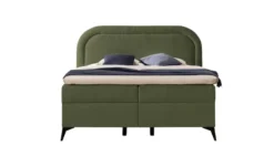 S-STYLE Boxbett mit Bettkasten, Bouclé-Stoff Sonna