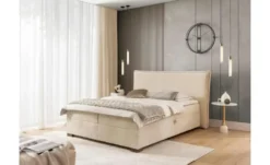 S-STYLE Boxbett mit Bettkasten, Cord, H3 Lovetti