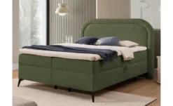 S-STYLE Boxbett mit Bettkasten, Bouclé-Stoff Sonna