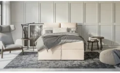 S-STYLE Boxbett mit Stauraum und Topper, H3 Uma