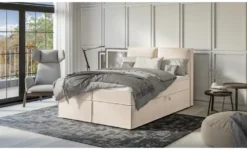 S-STYLE Boxbett mit Stauraum und Topper, H3 Uma