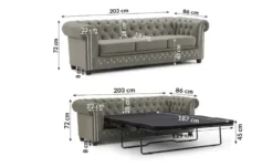 S-STYLE Chesterfield Einzelsofa Cleo Blink