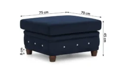 S-STYLE Chesterfield Hocker Cleo Blink