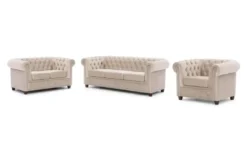 S-STYLE Chesterfield Polstergarnitur 3+2+1 Cleo Blink
