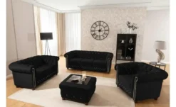 S-STYLE Chesterfield Polstergarnitur 2+1 Cleo Blink