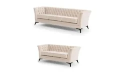 S-STYLE Chesterfield Polstergarnitur 3+2 Wilhelm