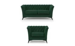 S-STYLE Chesterfield Polstergarnitur 2+1 Wilhelm