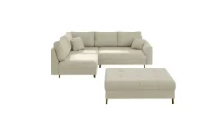 S-STYLE Ecksofa mit Hocker Maya