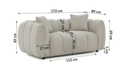 S-STYLE Einzelsofa Nubira