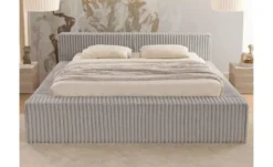 S-STYLE Polsterbett Cord, mit Bettkasten und Lattenrost Noord