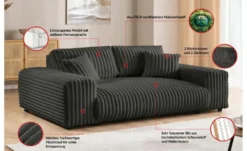 S-STYLE Polstergarnitur 2er-Set Mollis
