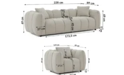 S-STYLE Polstergarnitur 3+1 Nubira