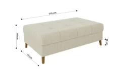 S-STYLE Wohnlandschaft mit Hocker Maya