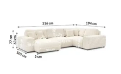 S-STYLE Wohnlandschaft XXL Mollis