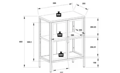 Standvitrine Floka