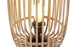 Stehleuchte, 1-flammig, Bambusschirm Woven