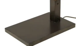 Stehleuchte, 1-flammig, Holz/ Metall schwarz Frame